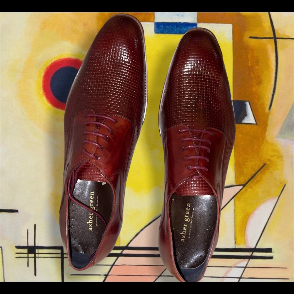 Asher Green Genuine Leather Oxfords